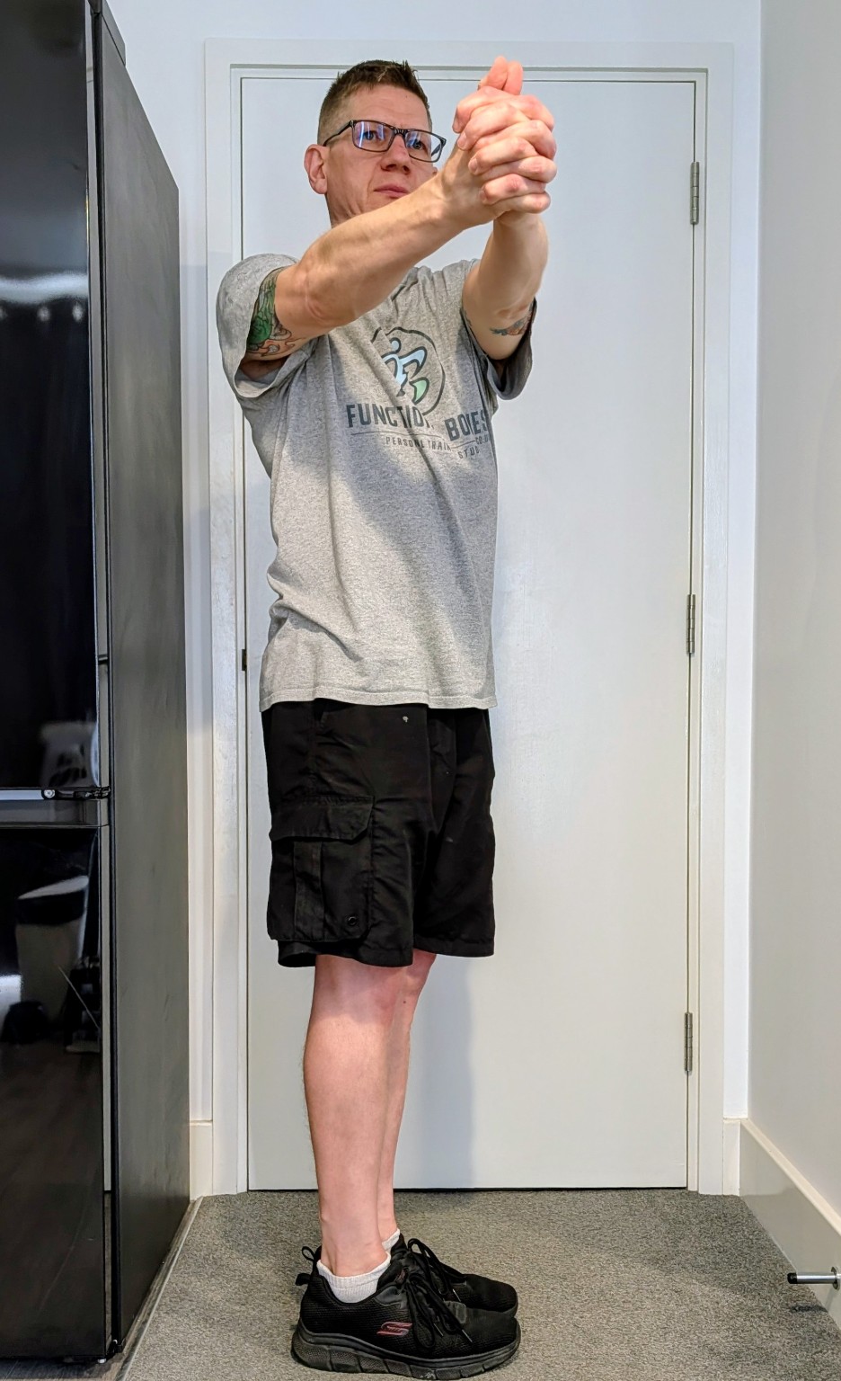 David demonstrating the Rotation movement screen